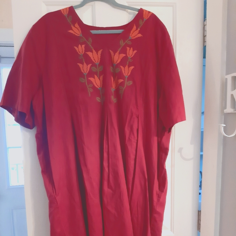 XXL Gudrun Sjoden Linen Tulipe Dress NWOT